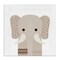 Stupell Industries Neutral Tone Elephant Canvas Wall Art Design by Daniela Santiago